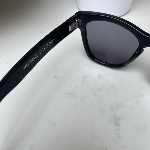 Unisex Westward Leaning pioneer sunglasses with wood detail. main image 4